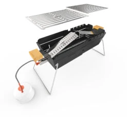 Knister Gasgrill - Ausziehbarer Kompaktgrill 23 Knister Gasgrill - Ausziehbarer Kompaktgrill -Camping Geschäft Knister Gasgril Aufbau Bauteile