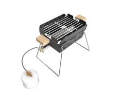 Knister Gasgrill - Ausziehbarer Kompaktgrill 24 Knister Gasgrill - Ausziehbarer Kompaktgrill -Camping Geschäft Knister Gasgrill zusammengeschoben