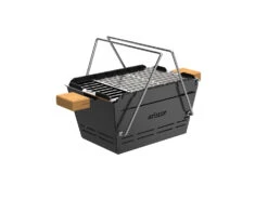 Knister Grill Original - Ausziehbarer Holzkohle Kompaktgrill -Camping Geschäft Knister Kohlegrill praktisch tragbar