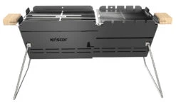 Knister Grill Original - Ausziehbarer Holzkohle Kompaktgrill -Camping Geschäft Knister Kompaktgrill Holzkohlegrill