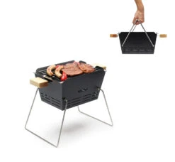 Knister Grill Small - Holzkohle Kompaktgrill -Camping Geschäft Knister Small Transport Henkel umklappbar