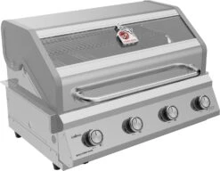 Grillfürst G401G 4-Brenner Einbaugrill - 1. FC Köln Edition - Gusseisenroste -Camping Geschäft Koeln Einbaugrill G401 1
