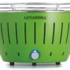 LotusGrill S - Holzkohle Tischgrill - Limettengrün Inkl. Tasche -Camping Geschäft LotusGrill S Tischgrill Limettengruen GR 280 gross