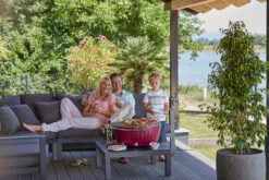 LotusGrill XXL - Holzkohle Grillstation - Feuerrot -Camping Geschäft LotusGrill XXL Feuerrot ohne Wagen Tischgrill