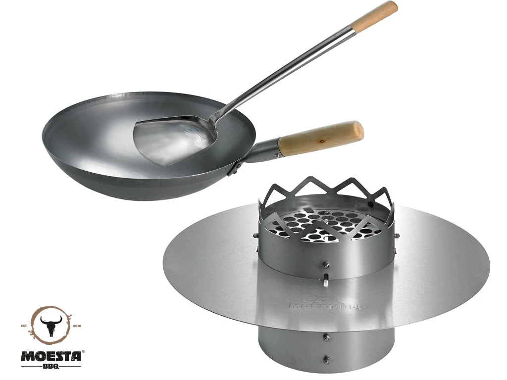 Moesta WOK'N BBQ Komplettpaket - Für Kugelgrill (50cm) 3 Moesta WOK'N BBQ Komplettpaket - Für Kugelgrill (50cm)