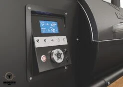 Moesta Pelletgrill Sheriff Inklusive Bambus Ablagebrett - Modell 2023 -Camping Geschäft Moesta BBQPelletgrill Bedienung digital