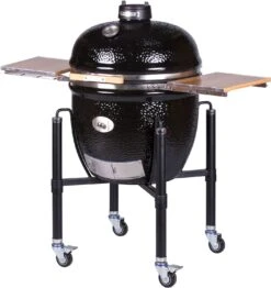 Monolith Grill LeCHEF BBQ GURU - PRO-Serie 2.0 Schwarz - MIT Gestell Und Seitentischen - Inkl. DynaQ Controller Set -Camping Geschäft Monolith Keramik Grill BBQ GURU Le Chef PRO Serie 2 0 129030 3 1688034463