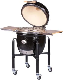 Monolith Grill LeCHEF BBQ GURU - PRO-Serie 2.0 Schwarz - MIT Gestell Und Seitentischen - Inkl. DynaQ Controller Set -Camping Geschäft Monolith Keramik Grill BBQ Guru Le Chef PRO Serie 2 0 129030 4 1688034464