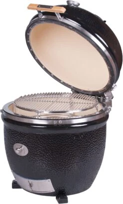 Monolith Grill LeCHEF BBQ GURU - PRO-Serie 2.0 Schwarz - OHNE Gestell Und Seitentische - Inkl. DynaQ Controller Set -Camping Geschäft Monolith Keramik Grill BBQ Guru Le Chef PRO Serie 2 0 129031 3 1688034522