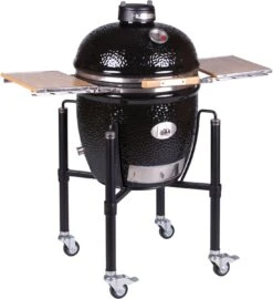 Monolith Grill CLASSIC PRO-Serie 2.0 Schwarz - MIT Gestell Und Seitentischen -Camping Geschäft Monolith Keramik Grill Classic PRO Serie 2 0 121001 black 3
