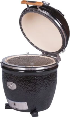 Monolith Grill CLASSIC BBQ GURU - PRO-Serie 2.0 Schwarz - OHNE Gestell Und Seitentische - Inkl. DynaQ Controller Set -Camping Geschäft Monolith Keramik Grill Classic PRO Serie 2 0 129002 black 11 2