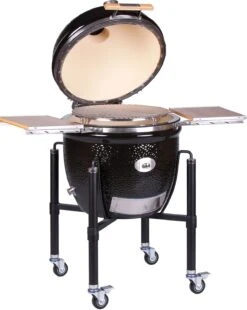 Monolith Grill LeCHEF PRO-Serie 2.0 Schwarz - MIT Gestell Und Seitentischen -Camping Geschäft Monolith Keramik Grill Le Chef PRO Serie 2 0 121030 black 4