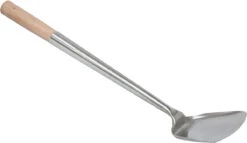 Monolith Wok Set / Weisstahl Mit Rundem Boden Ø 35 Cm Inkl. Zubehör -Camping Geschäft Monolith Wok Wendekelle