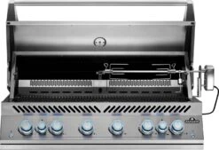 Napoleon 700-Series 44" BIG44 Edelstahl Einbaugrill Inkl. Drehspieß - Modell 2023 -Camping Geschäft Napoleon Einbaugrill BIG44 Rotisserie rechts