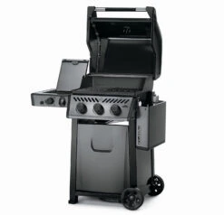Napoleon Freestyle 365 Gasgrill, Graphit - Mit Sizzle Zone - Modell 2023 - X-DEAL Inkl. Abdeckhaube Und Gussplatte -Camping Geschäft Napoleon Freestyle 365 Side Sizzle Zone offen 1