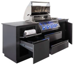 Napoleon Outdoor Küche Oasis Compact 105 Mit BIG32 Einbaugrill Und Einbau Sizzle Zone - Inkl. Arbeitsplatte Aus Feinsteinzeug -Camping Geschäft Napoleon Oasis Compact BIG32 Kuechenrollenhalter Muelleimer 3 1678963787