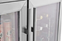 Napoleon Outdoor - Kühlschrank, 210 Liter, 2-türig Mit Doppelverglasung Und LED Beleuchtung - Wasserdicht Nach IP24 -Camping Geschäft Napoleon Outdoor Kueche Kuehlschrank Griffe