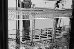 Napoleon Outdoor - Kühlschrank, 210 Liter, 2-türig Mit Doppelverglasung Und LED Beleuchtung - Wasserdicht Nach IP24 -Camping Geschäft Napoleon Outdoor Kueche Kuehlschrank Regalgitter