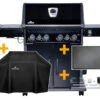 Napoleon Rogue SE 525 Gasgrill - All-black - Mit Sizzle Zone Und Heckbrenner - Grillfürst Edition - X-DEAL Inkl. Abdeckhaube, Gussplatte Und Drehspieß-Set - Modell 2022 -Camping Geschäft Napoleon Rogue 525 Sondermodell X Deal