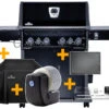 Napoleon Rogue SE 525 Gasgrill - All-black - Mit Sizzle Zone Und Heckbrenner - Grillfürst Edition Inkl. Grill Control Und Zubehörpaket - Smart Deal - Modell 2022 -Camping Geschäft Napoleon Rogue Smart Grill Grillplatte Drehspiess Abdeckhaube 0 1671185021