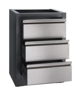 Napoleon Outdoor Küche Oasis 300 Mit Prestige Pro 665 Edelstahl Einbaugrill Ohne Vordefinierte Arbeitsplatte -Camping Geschäft Napoleon Schubladenschrank Oasis 3 er