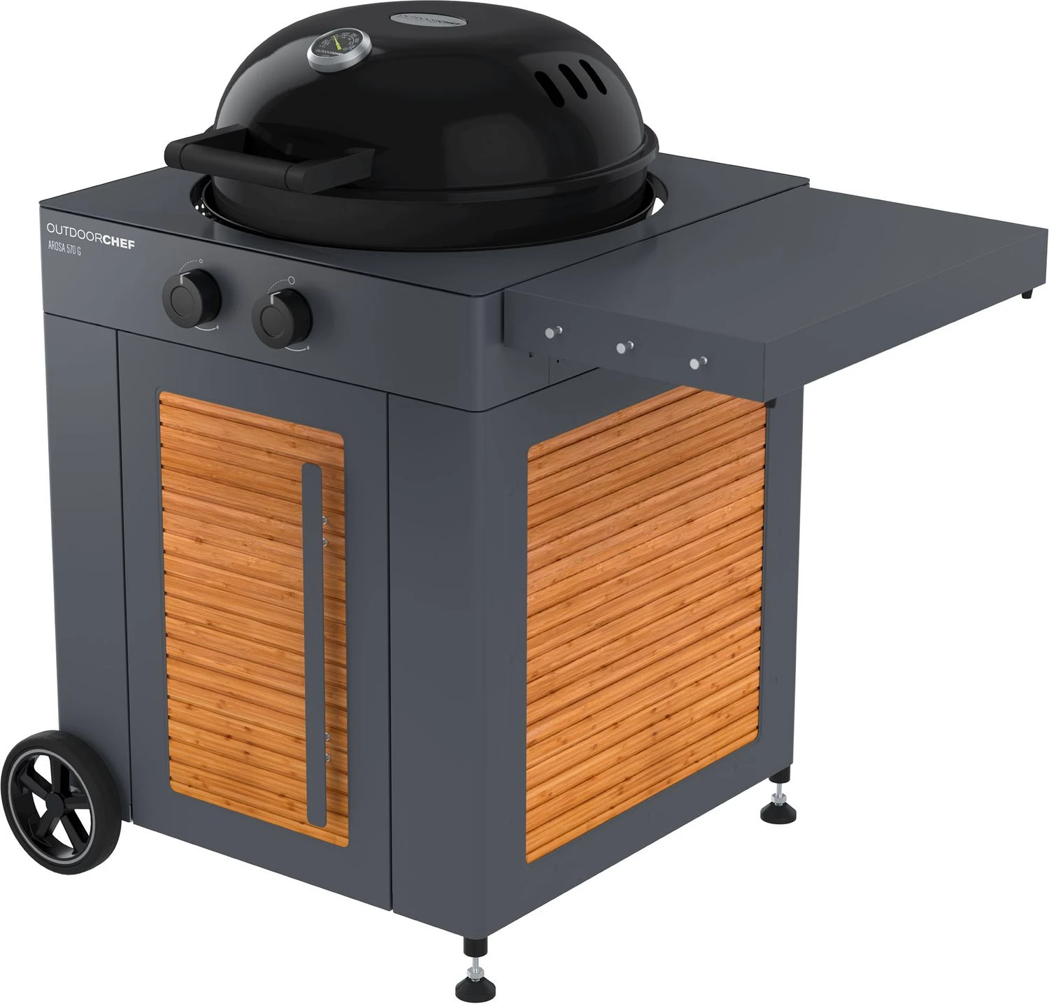 Outdoorchef Gas Kugelgrill Arosa 570 G Bamboo 4 Outdoorchef Gas Kugelgrill Arosa 570 G Bamboo – Bild 2