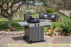Outdoorchef Gas Kugelgrill Arosa 570 G Evo Grey Steel -Camping Geschäft Outdoorchef Arosa 570 G Evo Grey Steel Blazing Zone optional