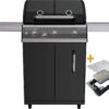 Outdoorchef Dualchef 325 G Gasgrill Mit Seitenkocher + BLAZING ZONE Infrarotbrenner + DGS Gusseisen Grillrost 2 Stk. + DGS Gemüse Grillrost 2 Stk. -Camping Geschäft Outdoorchef Dualchef 325 G Upgrade Blazing Zone