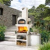Palazzetti Grillkamin Capri 3 Mit Backofen Und Gusseisentür - Inkl. Montagematerial -Camping Geschäft Palazzetti Grillkami Capri 3 Backofen