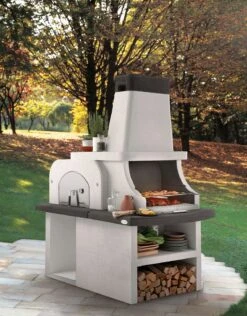 Palazzetti Grillkamin Bastia Mit Pizzaofen Inkl. Montagematerial -Camping Geschäft Palazzetti Grillkamin Bastia Pizzaofen Feuerstelle