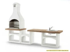 Palazzetti Outdoor Küche: Modul Grillkamin Brioni Inkl. Montagematerial -Camping Geschäft Palazzetti Grillkamin Brioni Outdoor Kueche Kombi 1