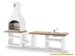 Palazzetti Outdoor Küche: Modul Grillkamin Brioni Inkl. Montagematerial -Camping Geschäft Palazzetti Grillkamin Brioni Outdoor Kueche Kombi 2