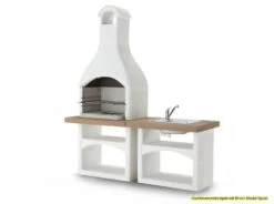 Palazzetti Outdoor Küche: Modul Grillkamin Brioni Inkl. Montagematerial -Camping Geschäft Palazzetti Grillkamin Brioni Outdoor Kueche Kombi 3