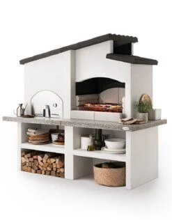 Palazzetti Grillkamin New Zealand 2 Mit Pizzaofen Inkl. Montagematerial -Camping Geschäft Palazzetti Grillkamin New Zealand 2