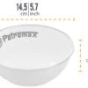 Petromax Emaille Schalen / 600 Ml / Weiß, 2 Stück -Camping Geschäft Petromax Emaille Schale 600ml weiss Abmessungen