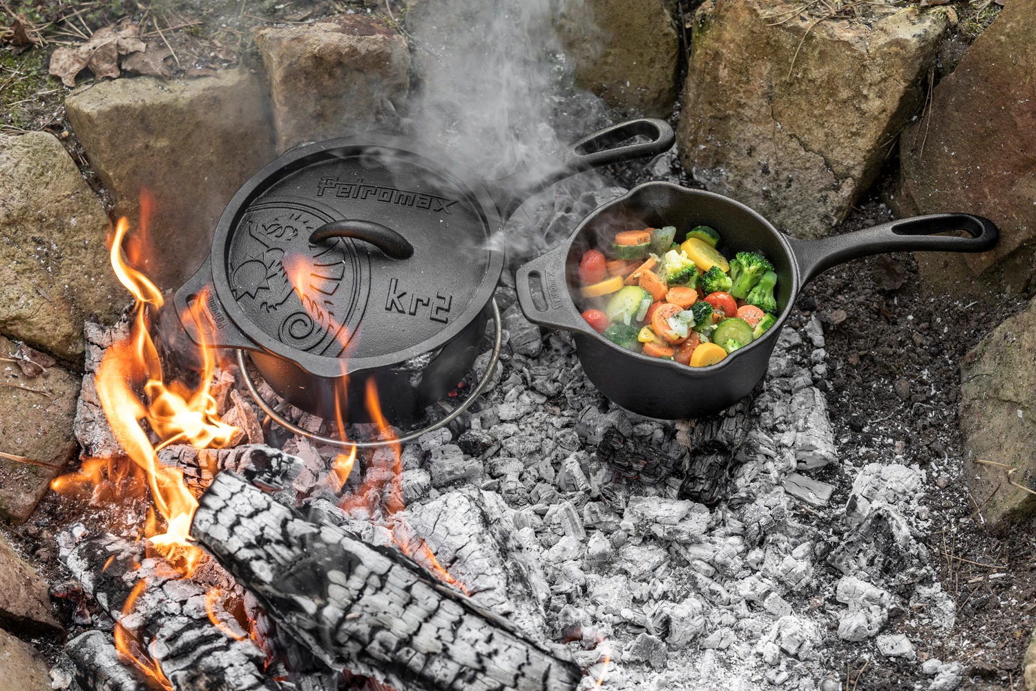 Petromax Gusseiserne Kasserolle Mit Deckel Kr2 12 Petromax Gusseiserne Kasserolle Mit Deckel Kr2 – Bild 10