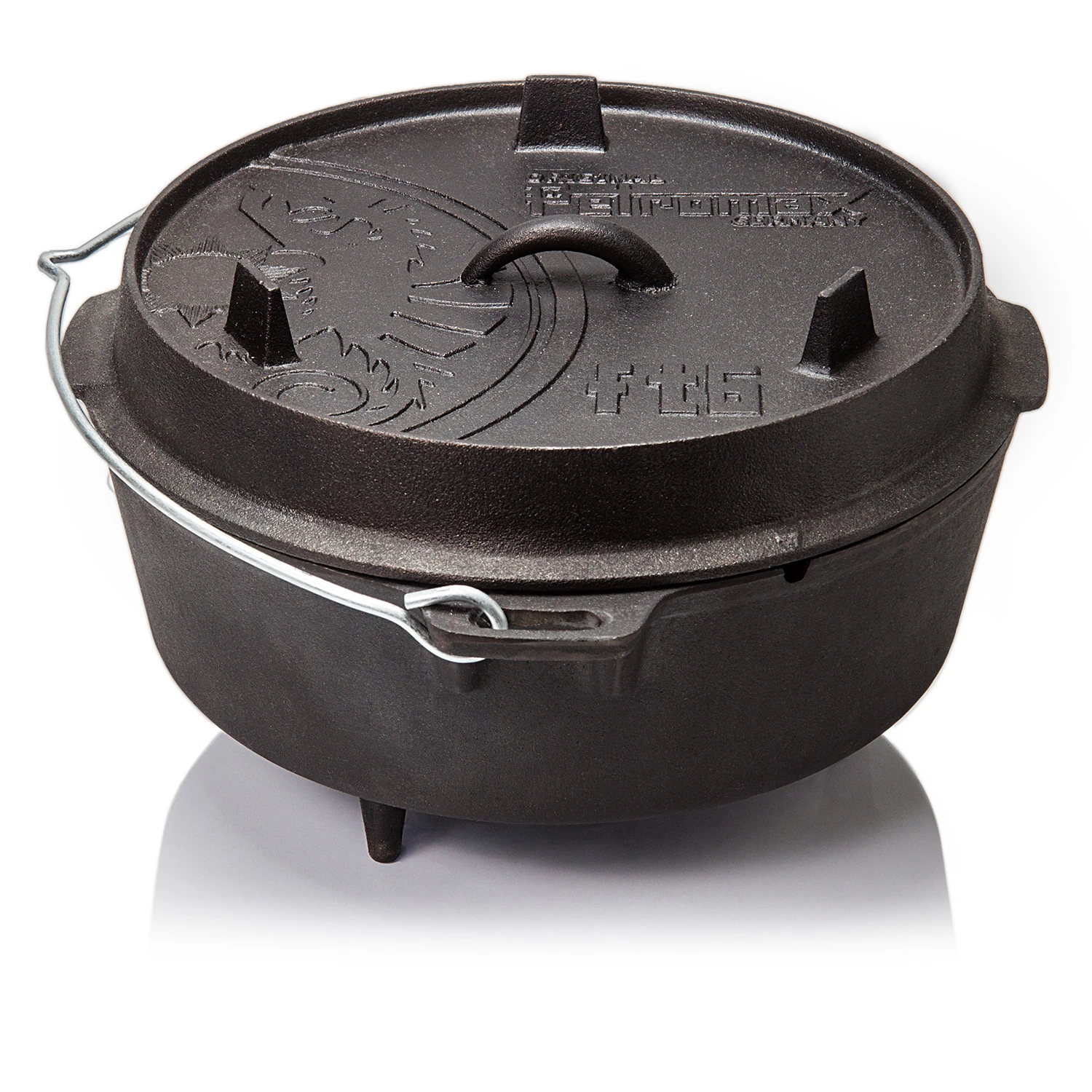 Petromax Ft6 Feuertopf Dutch Oven 5,5 L - Mit Füssen - X-DEAL Inkl. Deckelheber, Pflegepaste Und Kochlöffel 3 Petromax Ft6 Feuertopf Dutch Oven 5,5 L - Mit Füssen - X-DEAL Inkl. Deckelheber, Pflegepaste Und Kochlöffel