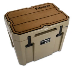 Petromax Haft-Auflage Für Kühlbox Kx25 Braun Mit Linien -Camping Geschäft Petromax kx25 padw l Haft Auflage Kuehlbox kx25 sand braun Linien 3 1625147090