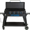 Pit Boss Plancha Grill Ultimate Plancha 4-Brenner - Mit Untergestell -Camping Geschäft Pit Boss Planchagrill Ultimate 4 Brenner Deckel Offen