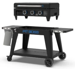 Pit Boss Plancha Grill Ultimate Plancha 3-Brenner - Mit Untergestell -Camping Geschäft Pit Boss Planchagrill Ultimate Plancha 3 Brenner Grill abnehmbar
