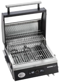 Rösle Elektrogrill Videro E2-P Campinggrill -Camping Geschäft Roesle Elektro Campinggrill Videro E2 P Deckel offen