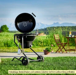 Rösle Holzkohlegrill Kugelgrill No.1 F60 Air Nero Jubiläumsmodell -Camping Geschäft Roesle No1 Holzkohle Kugelgrill AIR F60 Nero Lifestyle