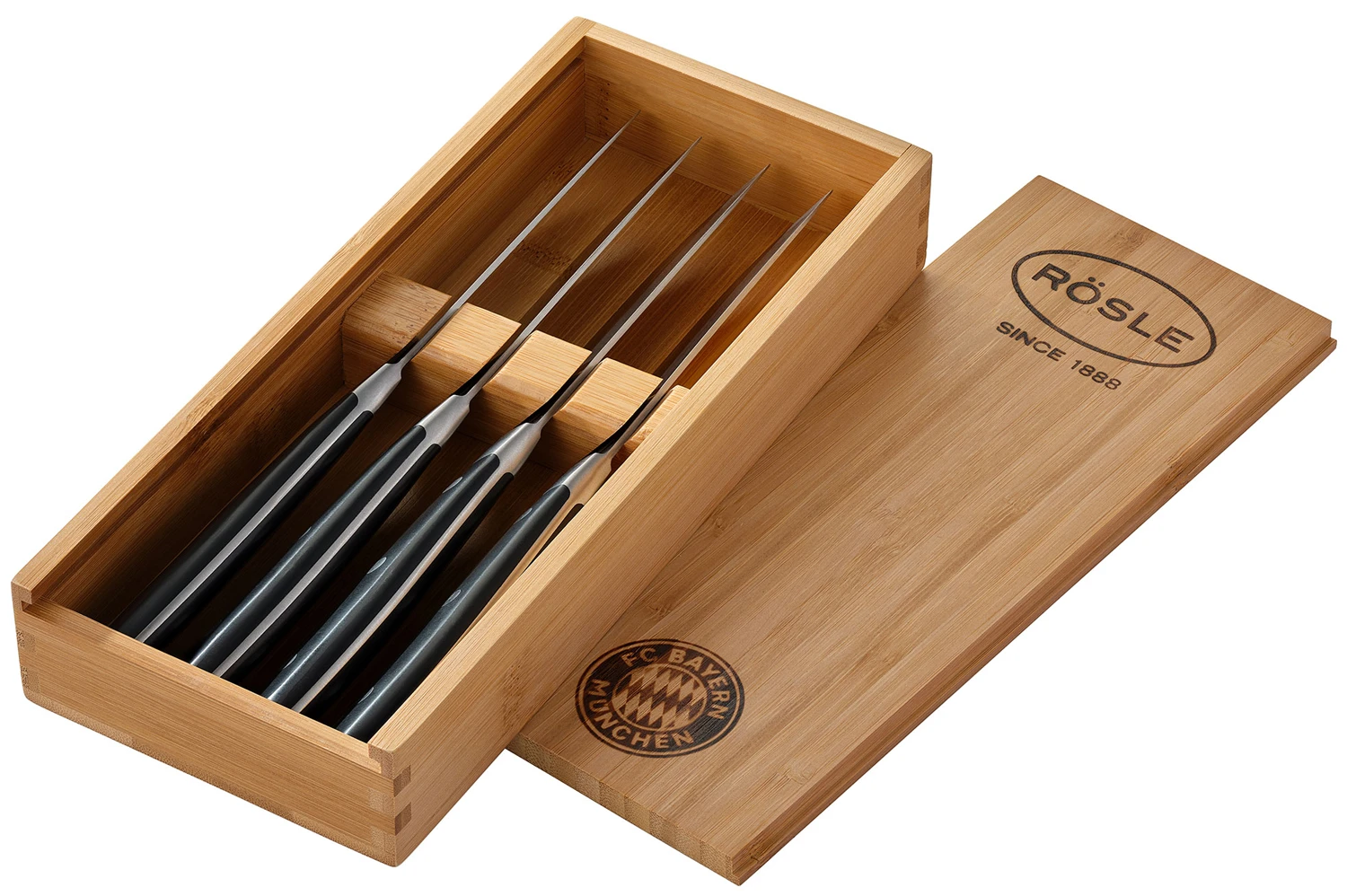 Rösle Steakmesser 4er Set - FC Bayern Edition 4 Rösle Steakmesser 4er Set - FC Bayern Edition – Bild 2