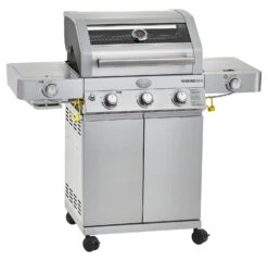 Rösle Edelstahl Gasgrill Videro G3-S VARIO+ - Limited Edition Modell 2023 - X-DEAL Inkl. Abdeckhaube, Grillplatte Und Dreshpieß