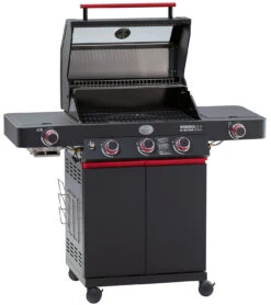 Rösle Videro G3-S VARIO+ Schwarz Gasgrill - FC Bayern Edition - Inkl. FC Bayern Abdeckhaube, Barbecue Grillzange Und Burgerpresse 23 Rösle Videro G3-S VARIO+ Schwarz Gasgrill - FC Bayern Edition - Inkl. FC Bayern Abdeckhaube, Barbecue Grillzange Und Burgerpresse -Camping Geschäft Roesle Videro G3 S FC Bayern Deckel offen 1