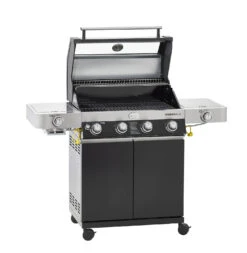 Rösle Gasgrill Videro G4-S VARIO+ Schwarz - Modell 2023 - SMART Deal Inkl. Grillfürst Grill Control + Abdeckhaube Und Grillplatte -Camping Geschäft Roesle Videro G4 S Vario 25524 Modell 2021 2