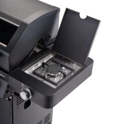 Rösle Gasgrill Videro G4-S Vario+ Nero Matt-schwarz - Modell 2023 -Camping Geschäft Roesle Videro G4 S Vario NERO matt schwarz Seitenkocher 2