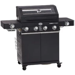Rösle Gasgrill BBQ-Station Videro G4-S Vario+ Nero Schwarz - Modell 2023 - SMART Deal Inkl. Grillfürst Grill Control