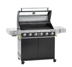 Rösle Gasgrill Videro G6-S VARIO+ Schwarz - Modell 2023 - SMART Deal Inkl. Grillfürst Grill Control -Camping Geschäft Roesle Videro G6 S Vario schwarz 25527 Deckel 4