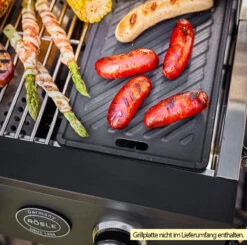 Rösle Gasgrill Videro Pro G2-P Campinggrill -Camping Geschäft Roesle Videro PRO G2 P Gasgrill Beispiel mit Grillplatte